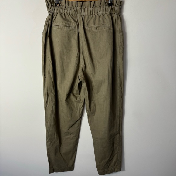 Madewell Pull-On Paperbag Pants in Olive Green Size 28 - Picture 5 of 7
